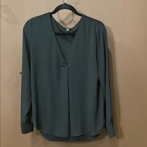 Ann Taylor Black V-Neck Top